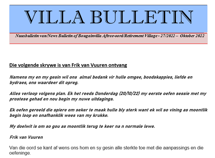 Bulletin nr 27a