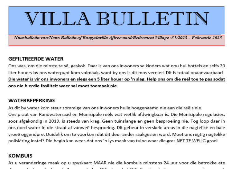 Bulletin nr 31